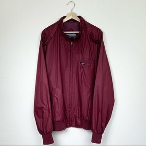 ✨ Vintage Maroon Members Only Light Bomber Jacket XXLT